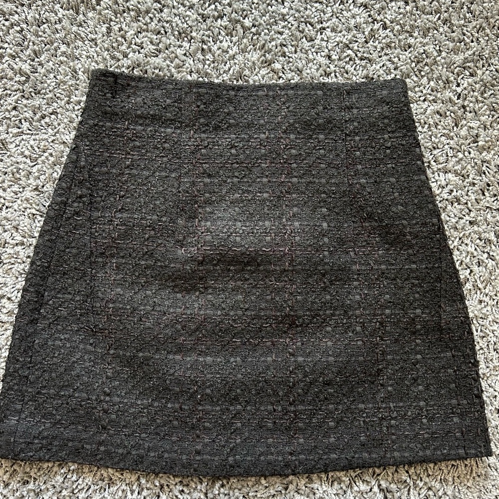 Zara Black Smocked Pencil Mini Skirt